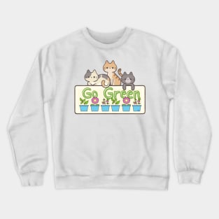 LEARN ABOUT RECYCLING CUTE KITTIES Crewneck Sweatshirt